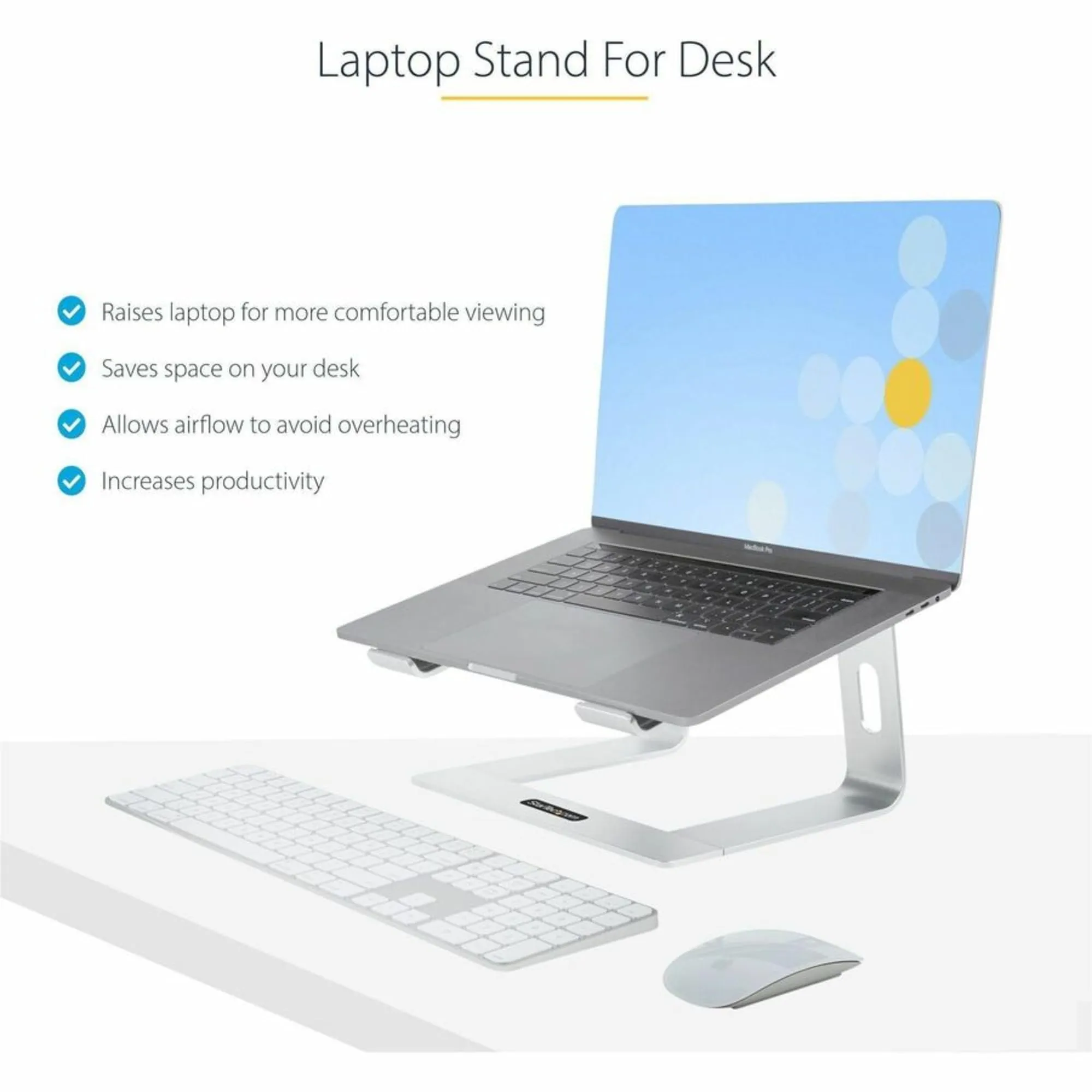 Startech LAPTOP-STAND-SILVER Laptop Stand For Desk 5kg 11lb