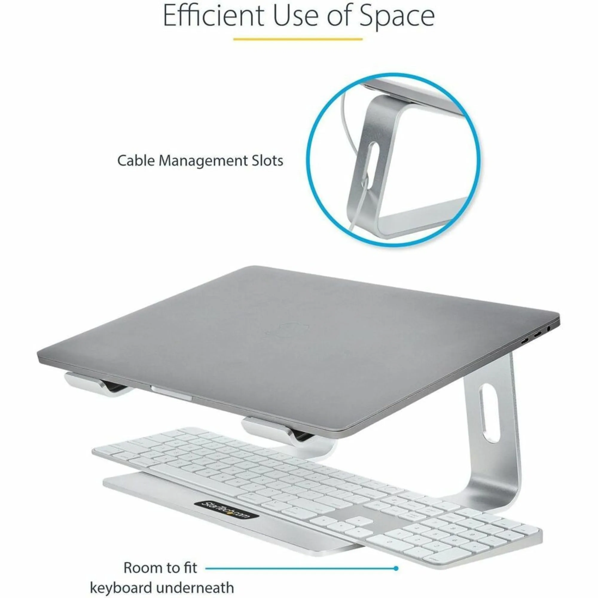 Startech LAPTOP-STAND-SILVER Laptop Stand For Desk 5kg 11lb