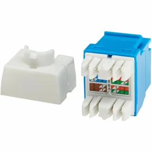 N238-001-BL-6A | Tripp Lite CAT6 KEYSTONE JACK 4PPOE COMP