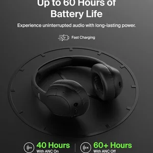 AUD008fqBK | Belkin SoundForm Isolate Over Ear Wireless ANC