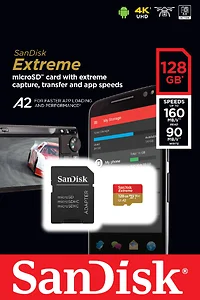Western Digital SanDisk Extreme 128GB microSDXC Memory Card