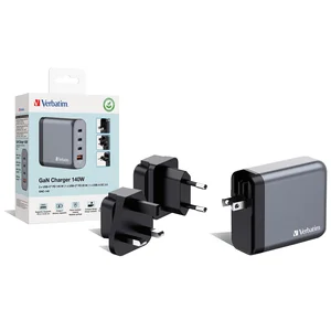32203 | Verbatim 140W GaN Charger with 4 Ports - USB-C & QC