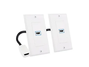 800041X2 | Belkin 2-Pack of 1-Port 8K HDMI Wall Plates for