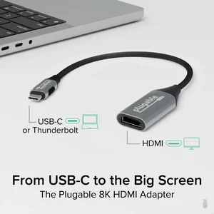 USBC-HDMI8K | Plugable Technologies Plugable USB-C to HDMI