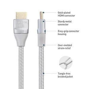 300026-GRY-2M | Belkin Premium 8K HDMI Cable - 2M/6.6FT in