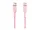 CAB004bt2MPK | Belkin Pink Braided Charging Cable - C 2.0,