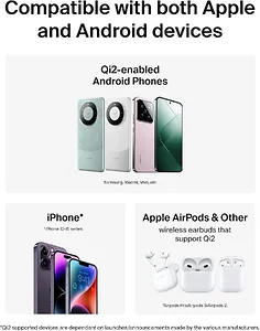 Belkin Premium QI2 Dual Wireless Charging Stand - Black