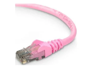 A3L980-25-PNK-S | Belkin 25FT CAT6 SNAGLESS PATCH CABLE,