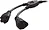 400009X2 | Cable Matters Dual AC Power Cord Y-Splitter