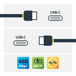 USB2CC15FBKE | Startech 15ft USB-C Charging Cable