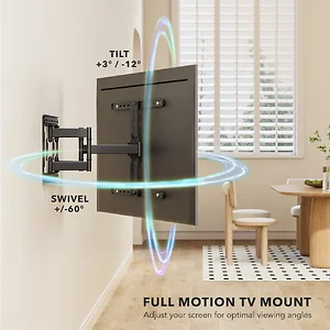MI-309 | Mountit Ultra Slim Full Motion TV Mount