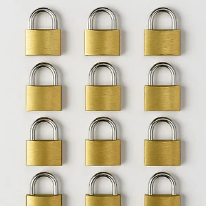 Heyybit 20mm Brass Padlocks - 12-Pack, Keyed Alike