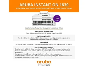 JL813A#ABA | Hp Aruba ION 1830 24-Port SFP Switch with