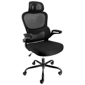 ELM-F-936BKD | Elama Adjustable High Back Mesh Office Chair
