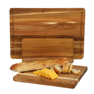 Megachef MegaChef 3 Piece Acacia Wood Cutting Board Set