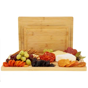Megachef Eco-Friendly Bamboo Cutting Board Set - 3 Piece