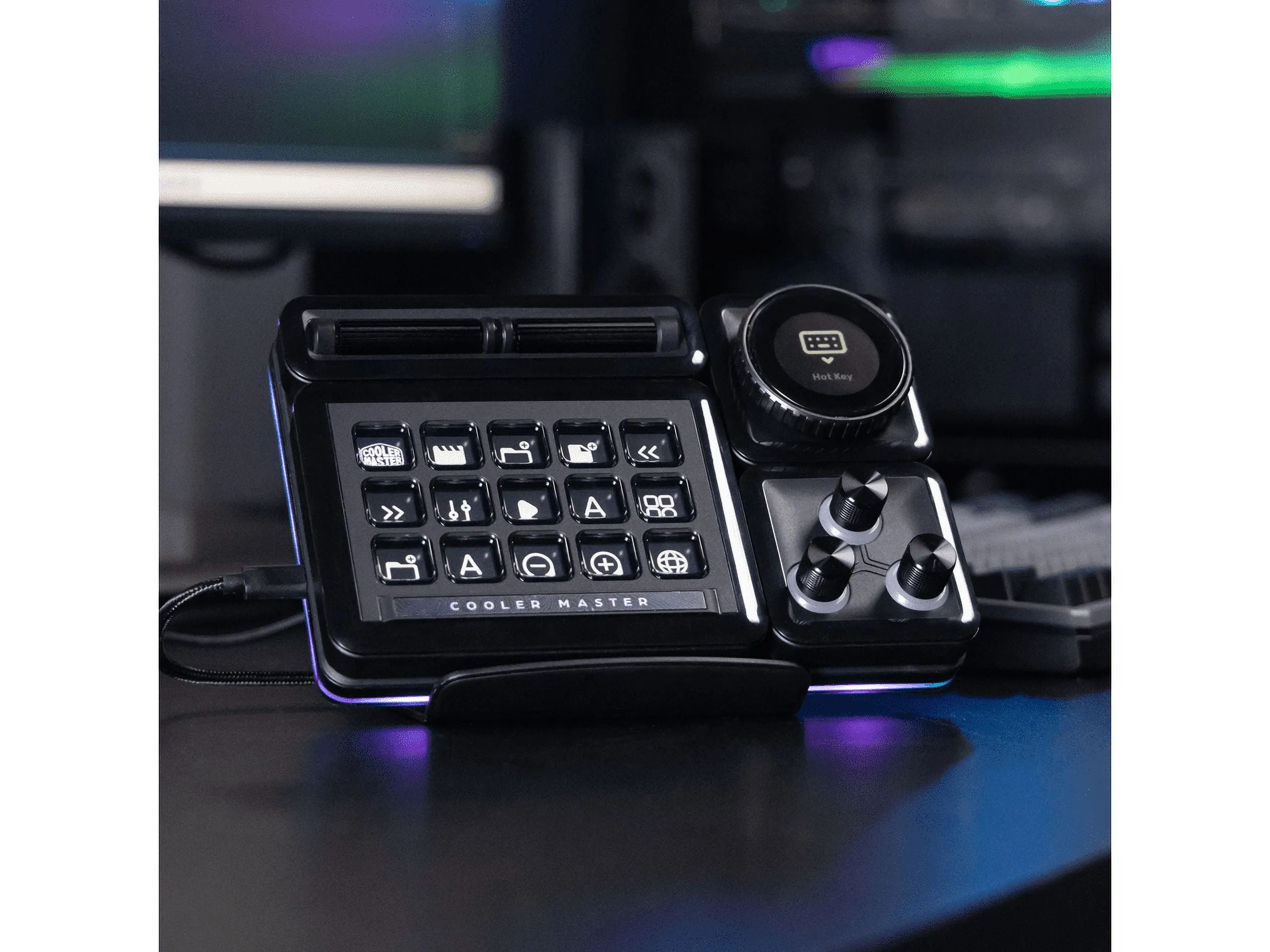 3 Knob Control RGB Led Custom