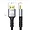 Heyybit DP to HDMI Nylon Braided 15FT Mael - Male Cable