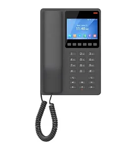 Grand Stream Compact Hotel Phone, Color LCD, BLK